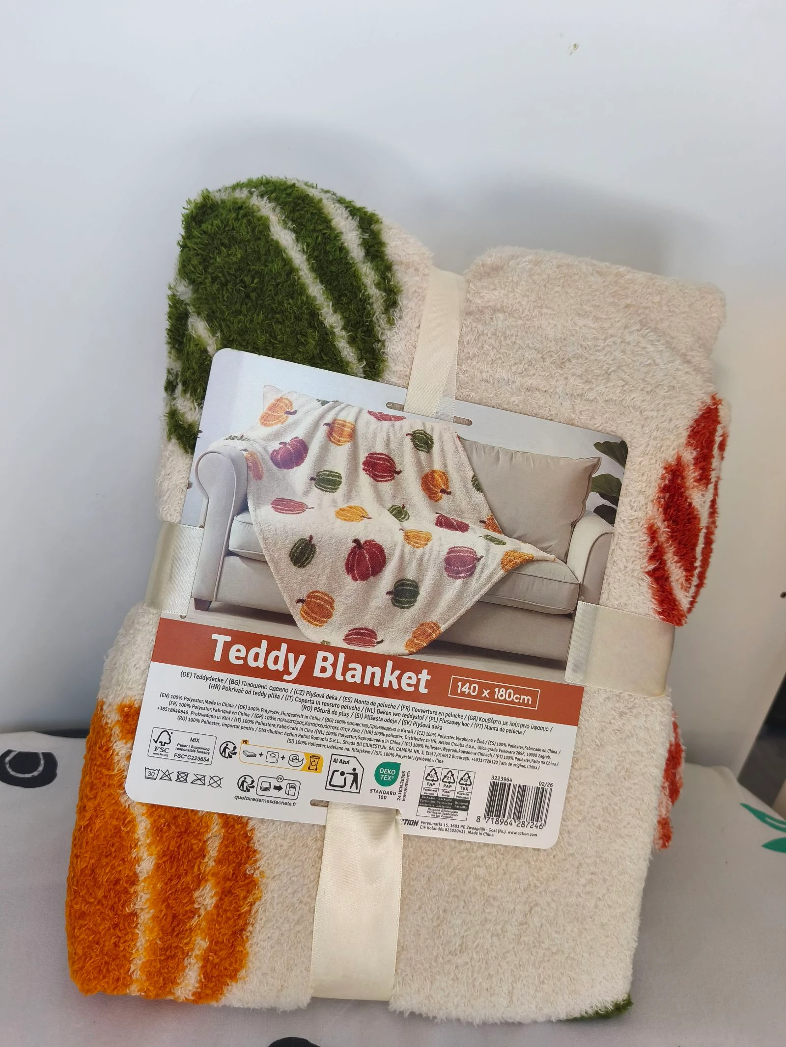 Plaid citrouille 